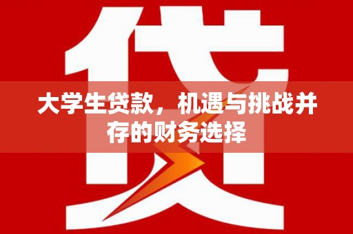 嵩县大学生贷款，机遇与挑战并存的财务选择