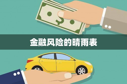 嵩县金融风险的晴雨表