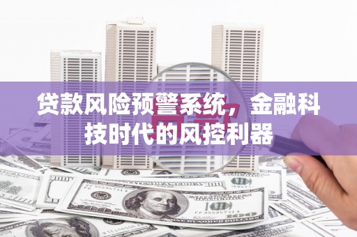 嵩县贷款风险预警系统，金融科技时代的风控利器