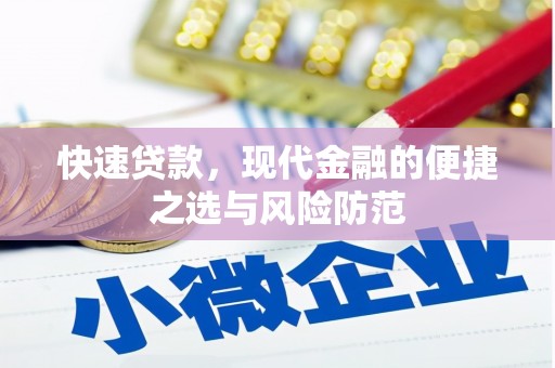 嵩县快速贷款，现代金融的便捷之选与风险防范