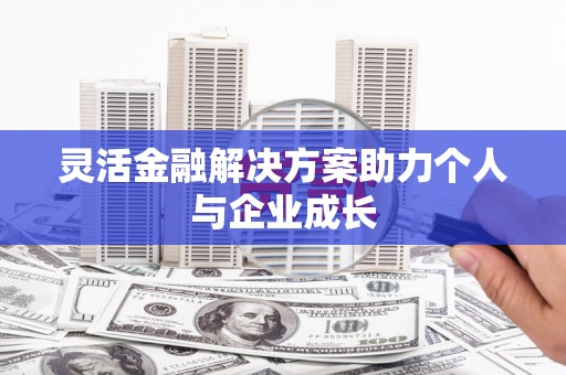 嵩县灵活金融解决方案助力个人与企业成长
