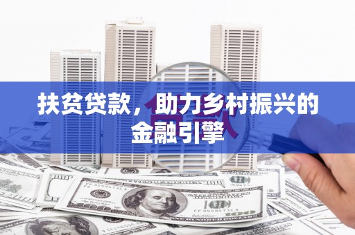 嵩县扶贫贷款，助力乡村振兴的金融引擎