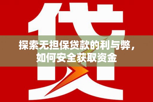 嵩县探索无担保贷款的利与弊，如何安全获取资金