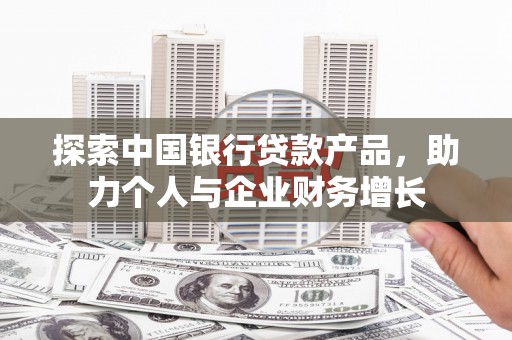嵩县探索中国银行贷款产品，助力个人与企业财务增长