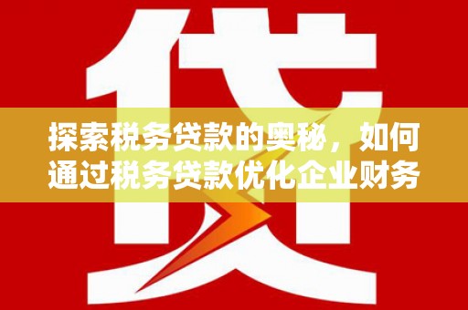 嵩县探索税务贷款的奥秘，如何通过税务贷款优化企业财务