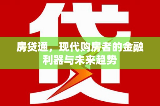 嵩县房贷通，现代购房者的金融利器与未来趋势