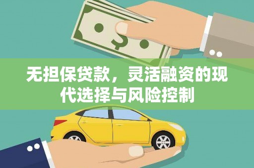 嵩县无担保贷款，灵活融资的现代选择与风险控制