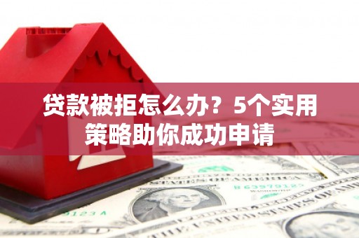 嵩县贷款被拒怎么办？5个实用策略助你成功申请