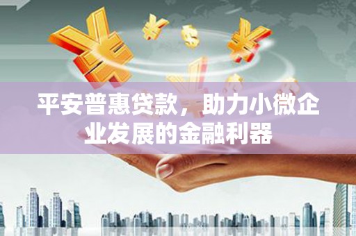 嵩县平安普惠贷款，助力小微企业发展的金融利器