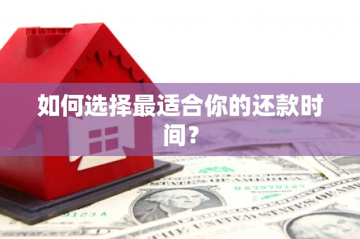 嵩县如何选择最适合你的还款时间？