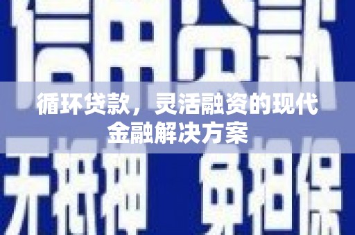 嵩县循环贷款，灵活融资的现代金融解决方案