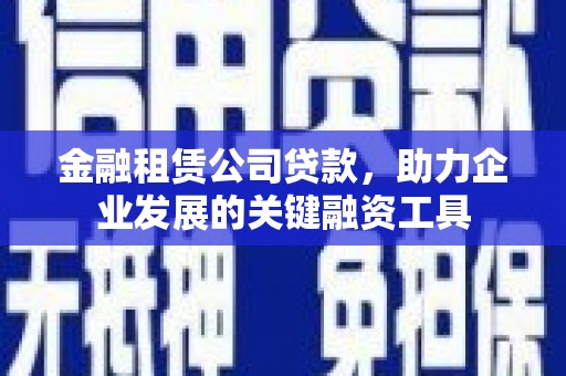 嵩县金融租赁公司贷款，助力企业发展的关键融资工具
