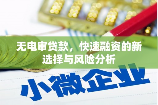 嵩县无电审贷款，快速融资的新选择与风险分析