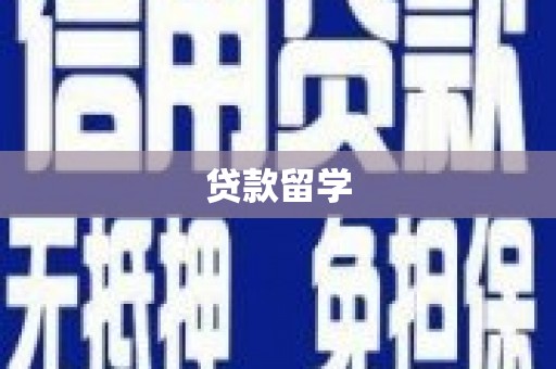 嵩县贷款留学