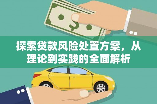 嵩县探索贷款风险处置方案，从理论到实践的全面解析