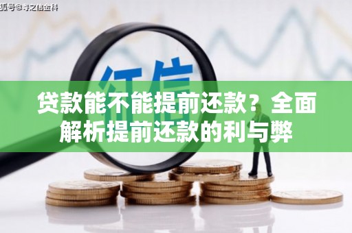 嵩县贷款能不能提前还款？全面解析提前还款的利与弊