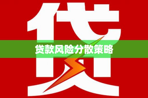 嵩县贷款风险分散策略