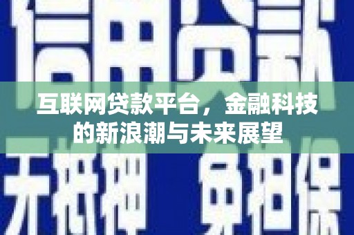 嵩县互联网贷款平台，金融科技的新浪潮与未来展望