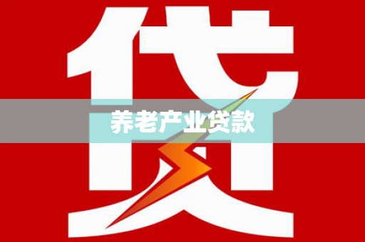 嵩县养老产业贷款