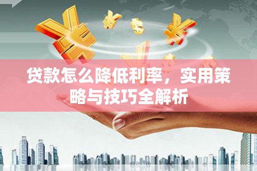 嵩县贷款怎么降低利率，实用策略与技巧全解析