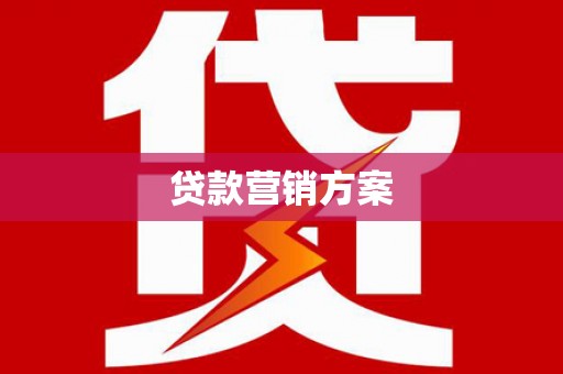 嵩县贷款营销方案
