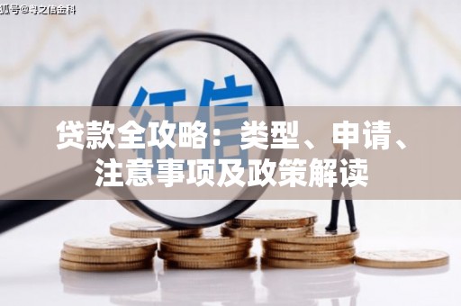 嵩县贷款全攻略：类型、申请、注意事项及政策解读
