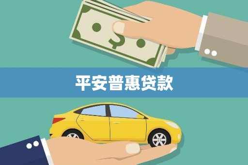 嵩县平安普惠贷款